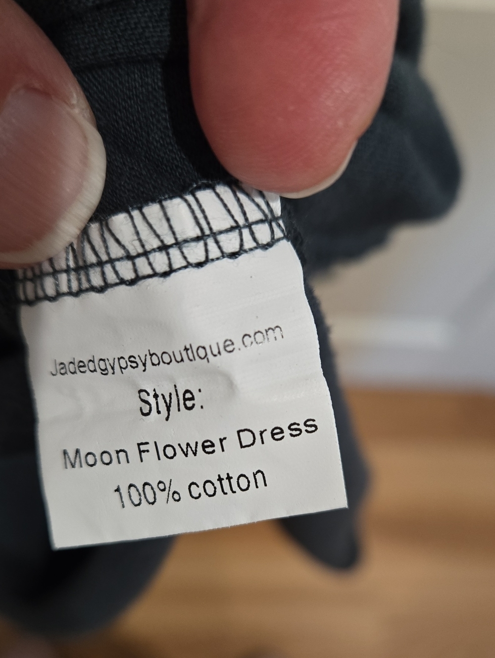 Jaded Gypsy MOON FLOWER Maxi T-Shirt Dress with Moon & Floral Graphic - Picture 8 of 9